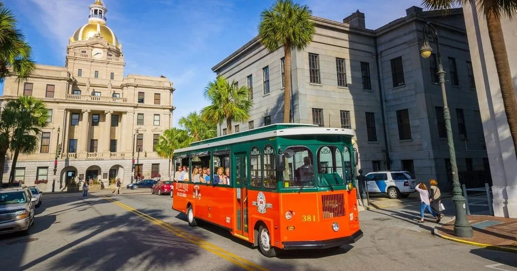 Savannah: Altstadt-Hop-On-Hop-Off-Trolley-Tour