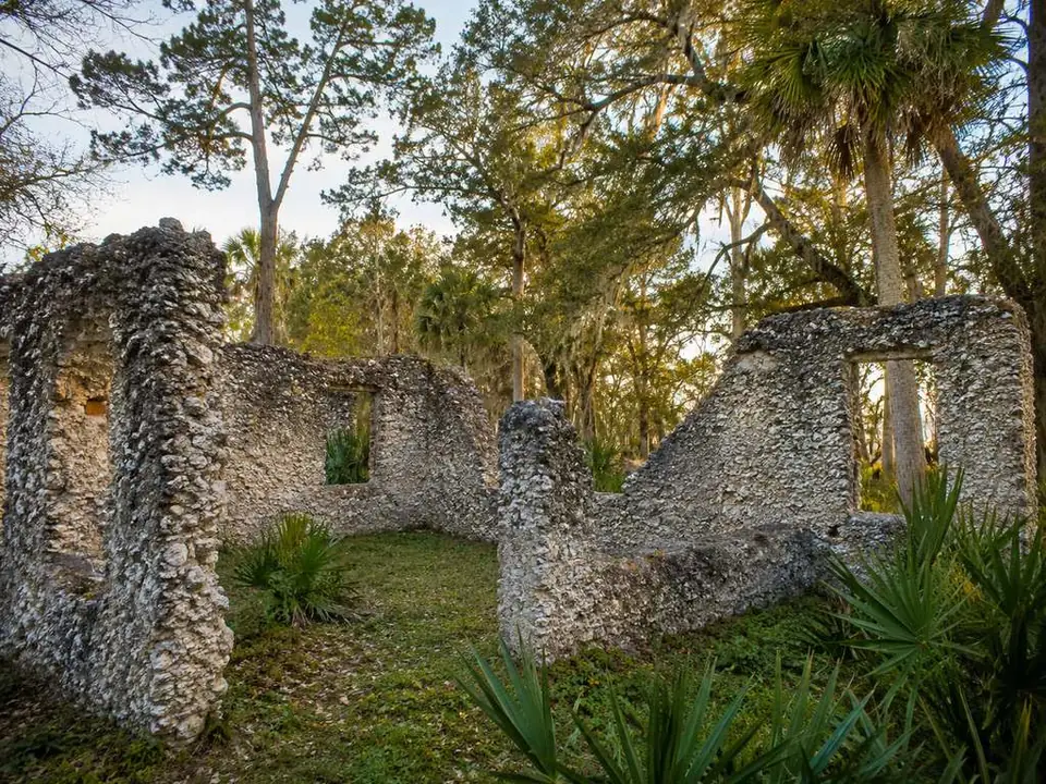 Die Tabby-Ruinen von Noble Jones’ befestigtem Haus in Wormsloe